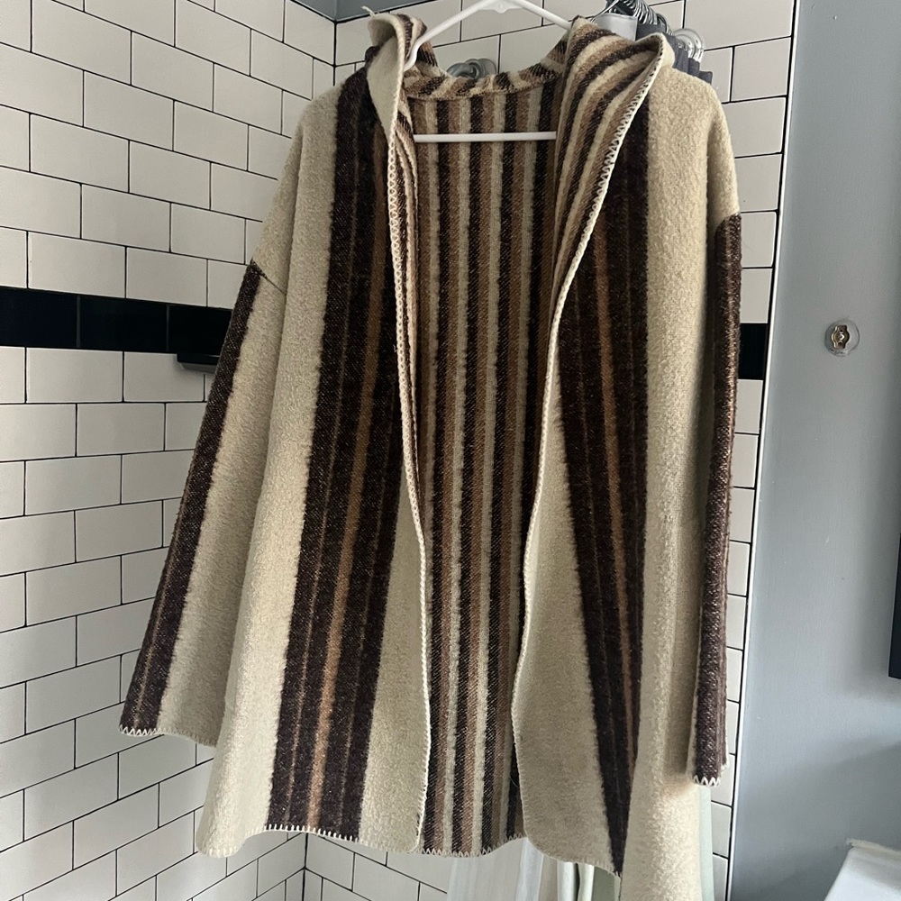 Beautiful hooded poncho